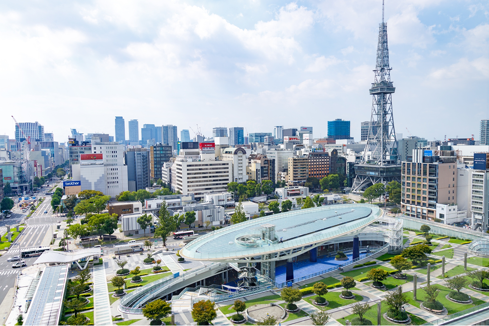 名古屋、栄エリアの風景